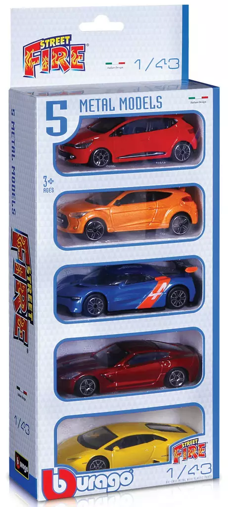 Pikkuauto 143 5 kpl Bburago=20 - Småbilar - 4893993300051 - 1