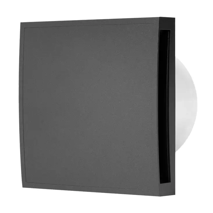 Poistopuhallin 100 mm neli=C3=B6 antrasiitti - Fläktar - 4750492012581 - 1