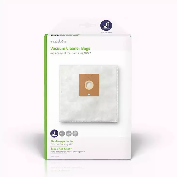 Dammsugarpåse | 4 st. | Syntetisk | Säljs mest för: Philips | Vit - Dammsugarpåsar - 5412810285501 - 1