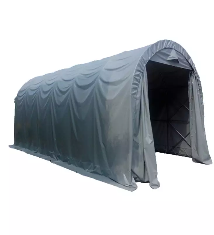 Prohall 3 x 6 m 500g harmaa kaaritalli p=C3=A4=C3=A4kuva=20 - Presenningstält och hallar - 6438014166391 - 1