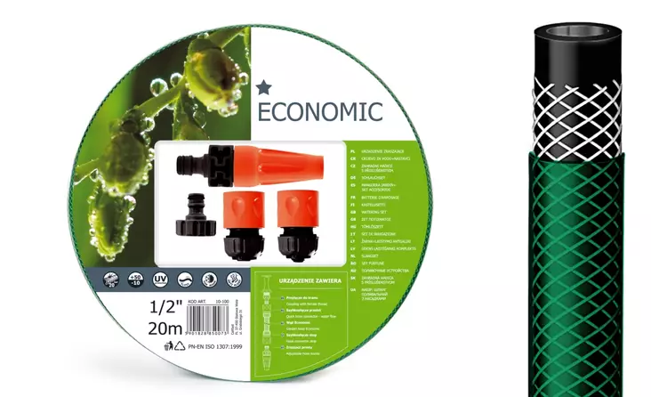 Trädgårdsslang ECO 1/2" 15m - Trädgårdsslangar - 5901828850561 - 1