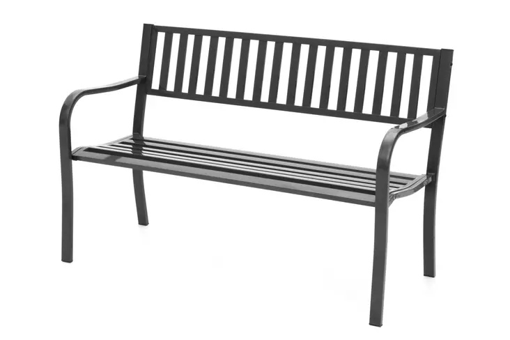 Puutarhapenkki harmaa ter=C3=A4s - Trädgårdsstolar och soffor - 6410413155831 - 1