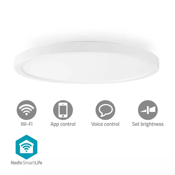 SmartLife Taklampa | RGB / Varm till cool vit | Rund | Diameter: 290 mm | 1800 lm | 2700 - 6500 K | IP20 | Android / IOS - Lampor - 5412810438211 - 1