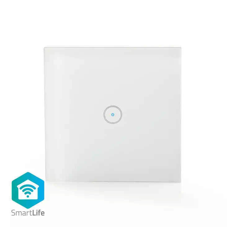 SmartLife Strömbrytare | Enda | Väggfäste | 1000 W | Android / IOS | Glas | Vit - Strömbrytare - 5412810271771 - 1