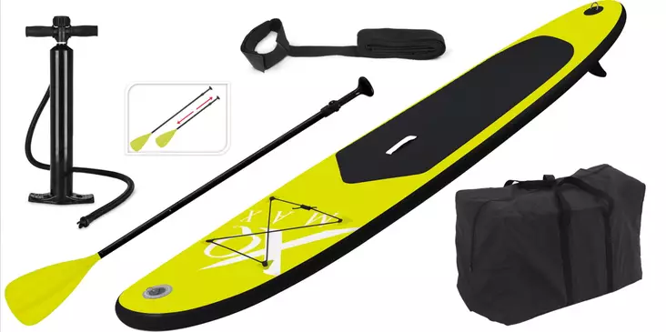 Sup-lauta 285 lime Xqmax P=C3=A4=C3=A4kuva + varusteet - SUP-brädor - 8719407080981 - 1