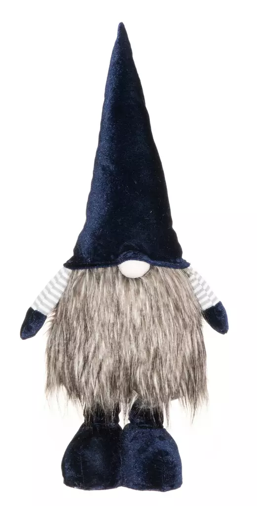 Tonttu samettilakki tummansininen 10 cm - Juldekorationer och textilier - 6410413340671 - 1