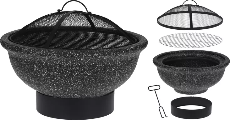 Tulisija 49 cm grilliritil=C3=A4ll=C3=A4 BBQ - Trädgårdsgrillar och eldstäder - 8719987851841 - 1