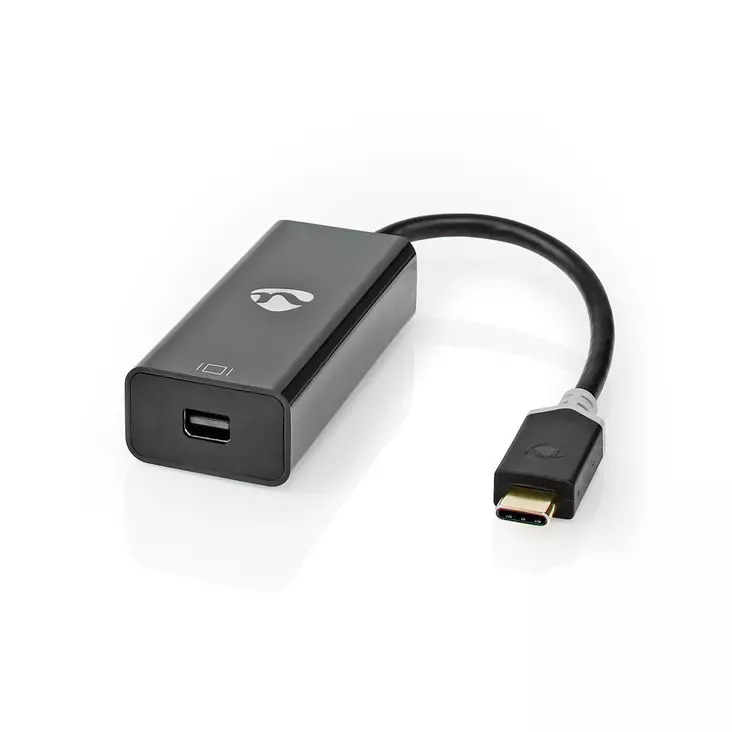 USB-C Adapter | USB 3.2 Gen 1 | USB-C Hane | Mini DisplayPort Hona | 0.20 m | Rund | Guldplaterad | PVC | Antracit | Kartong med fönster - Dator och nätverk - 5412810331451 - 1
