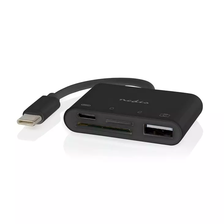 USB-hubb | 1x USB-C | 1x USB A / 1x USB-C | 4-Port port(s) | USB 2.0 | USB ström | SD & MicroSD - Dator och nätverk - 5412810416011 - 1