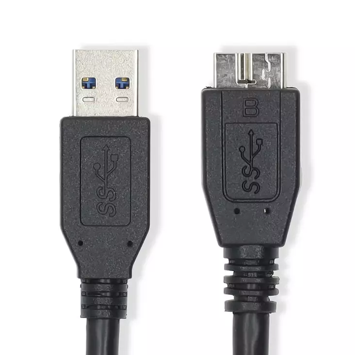 USB-kabel | USB 3.2 Gen 1 | USB-A Hane | USB Micro-B Hane | 5 Gbps | Nickelplaterad | 2.00 m | Rund | PVC | Svart | Label - Dator och nätverk - 5412810421961 - 1