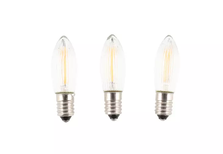 Varalamppu Edison filament 230V E10 3kpl - Ljusstakar - 6410416004761 - 1
