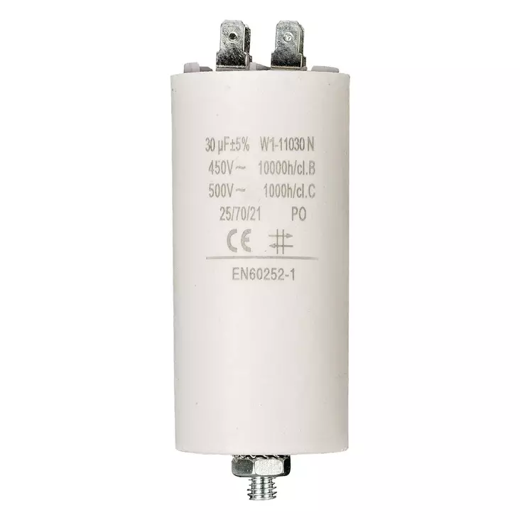 Capacitor CBB60 30UF 450Vac Faston 10 pcs - Reservdelar - 5412810477241 - 10