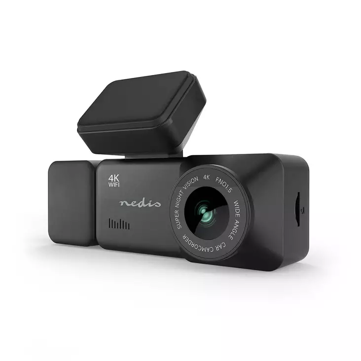 Dash Cam | 4K@30fps | 4 MPixel | 3.16 " | Wi-Fi | LCD skärm | Två kameror | Kabinutsikt kamera | GPS | Parkeringssensor | Rörelsedetektering | Nattseende | Svart - Bilkameror - 5412810478811 - 1