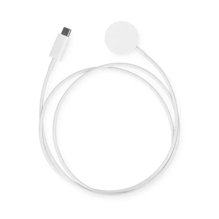 Trådlös laddare för smarta klockor | Apple / Samsung | 3 W | USB-C | 1.00 m | 1.0 A | 5 V DC | ABS / TPE | Vit - Nätladdare - 5412810482061 - 1