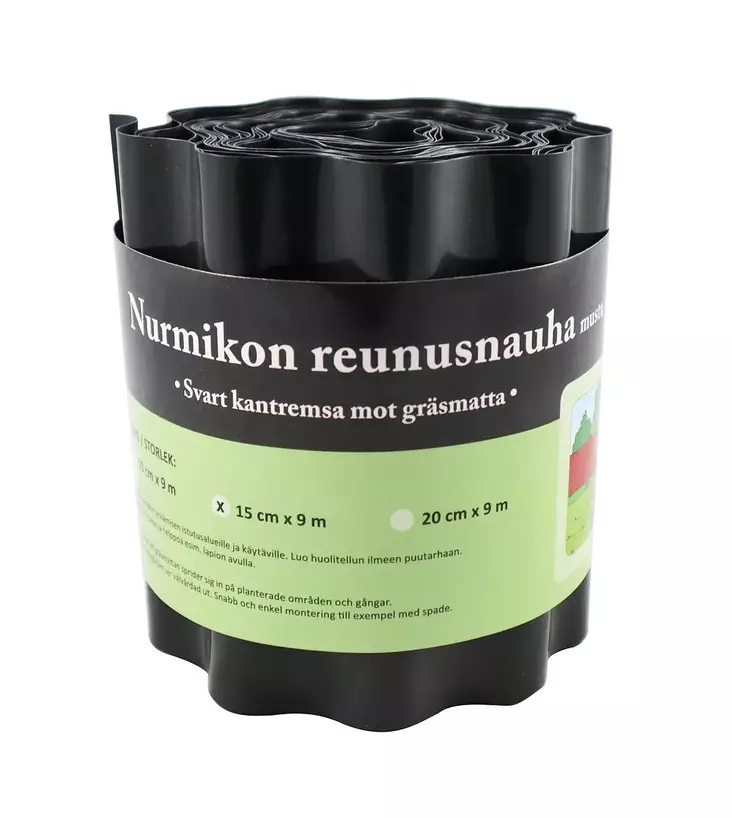 Nurmikon reunanauha 15 cm x 9 m - Övriga trädgårdsartiklar - 6416556936481 - 1