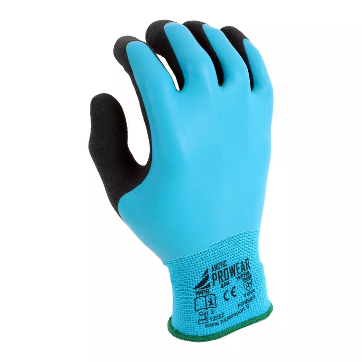 Vedenpitävä työkäsine koko 7 Arctic Prowear - Saumaton ja joustava lateksityökäsine märkiin olosuhteisiin (EN 388) - Belagda handskar - 6430045427991 - 1