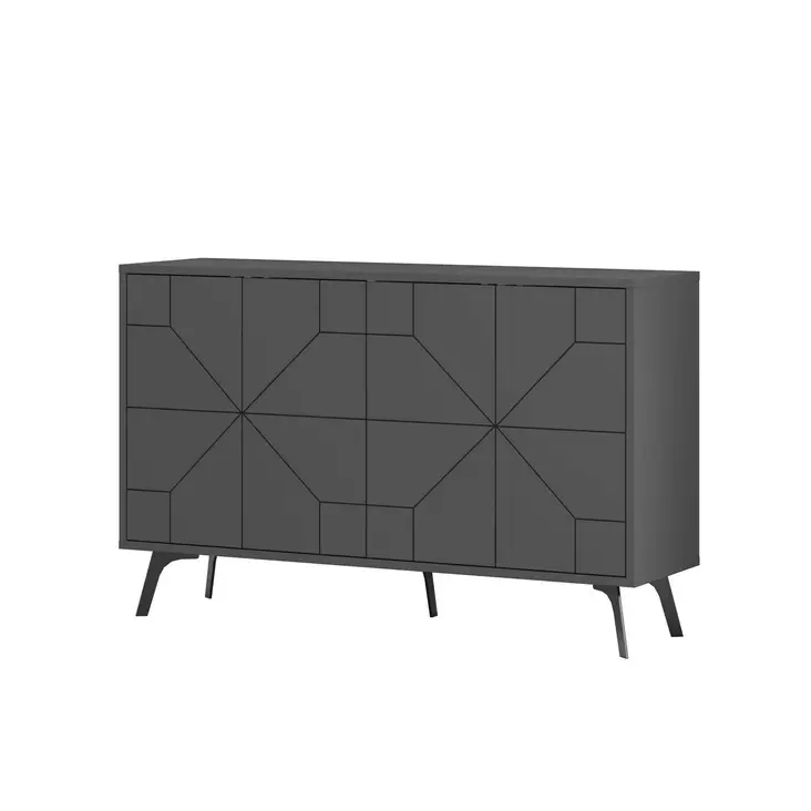 Konsolbord Hanah Home Dune Antracit Spånskiva 123x62,4x35 cm - Byråer och skåp - 8684283133871 - 1