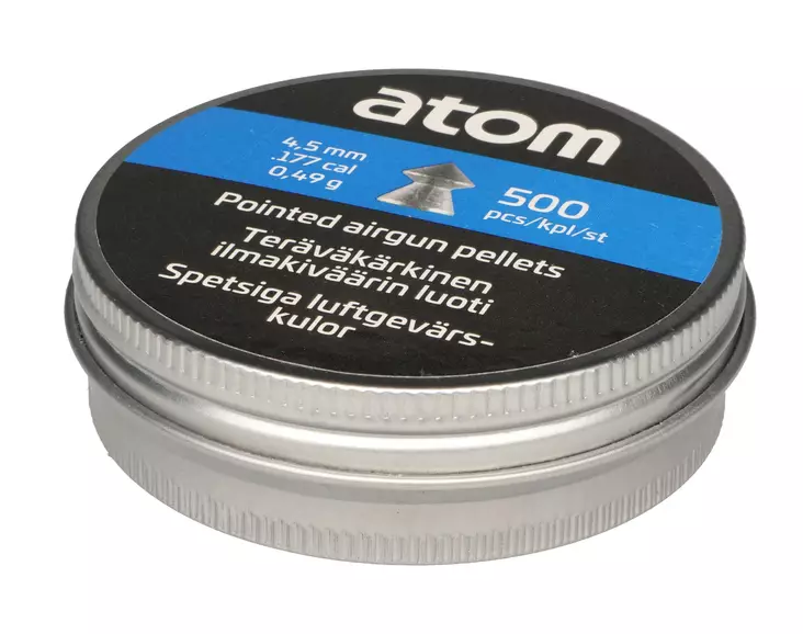 Ilmakiväärin luoti terävä 4,5mm 500kpl - Luftvapenammunition och tillbehör - 6410416357201 - 1