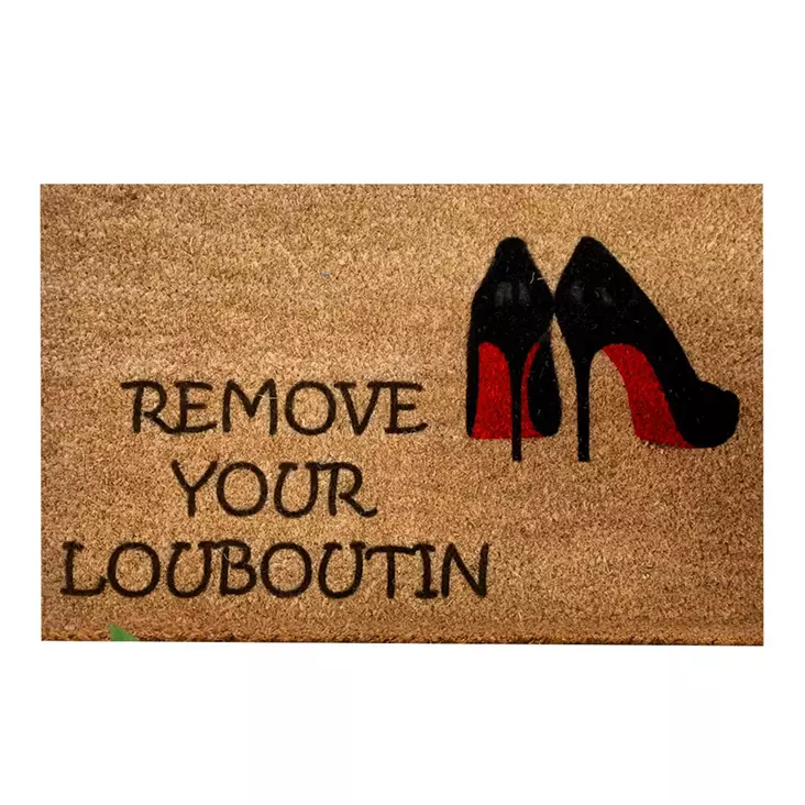 Kokos-dörrmatta, flerfärgad, 40 x 60 cm, hållbar, lätt att rengöra - Dörrmattor och skrapmattor - 8682870907621 - 1