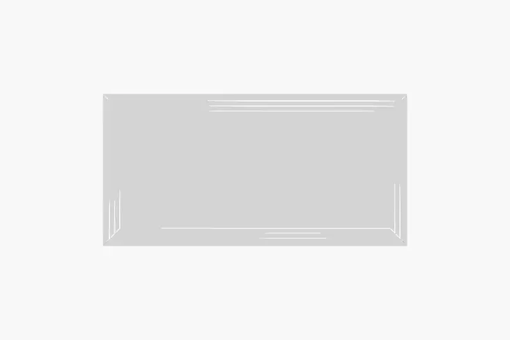 Spegel Hanah Home Moen Vit Mdf 60x120x2,2 cm - Speglar - 8684283349401 - 1