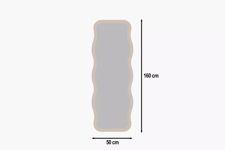 Spegel Hanah Home Aror Sand Mdf 50x160x2,2 cm - Speglar - 8684282640141 - 1