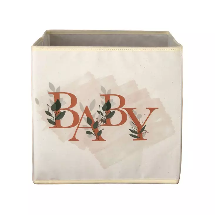 Filtkorg Aberto Design YLC474 Cream Polyester Bomull 30x30x30 cm - Förvaringslådor och korgar - 8684282554981 - 1