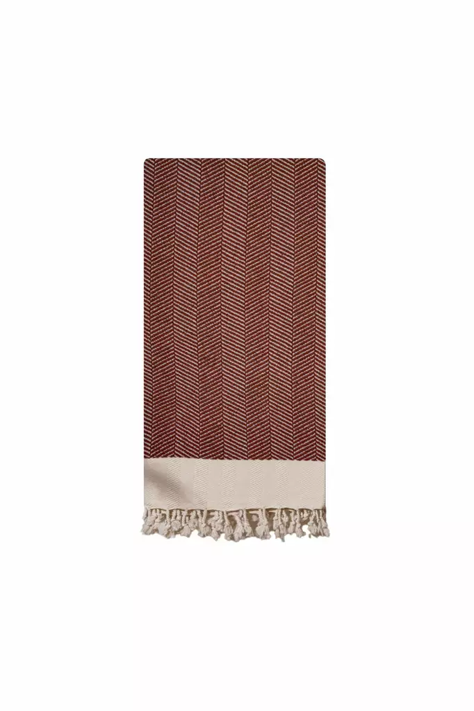 Fouta Mijölnir Tegelröd 90% Bomull 10% Polyester 90x180 cm - Handdukar - 8684283207831 - 1