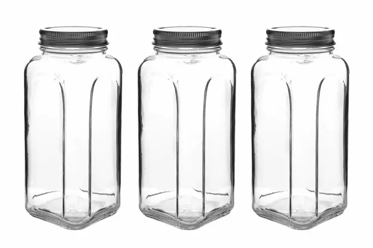 Burkset Hermia Silver Glas 3 Delar - Dagliga köksartiklar - 8684283450251 - 1