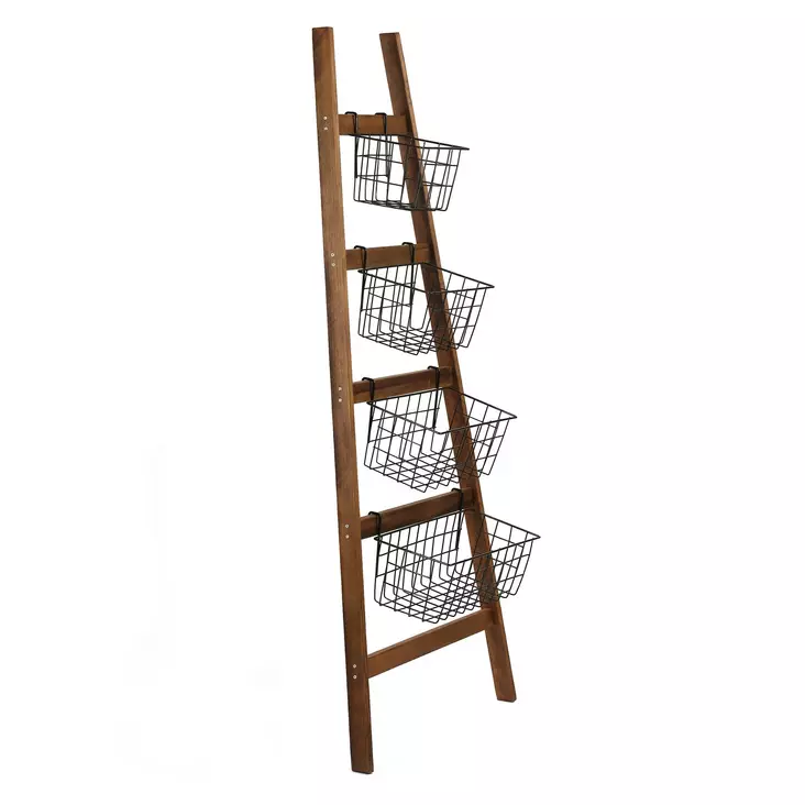 Hylla Hanah Home Miles Ek Spånskiva Metall 145x60x22 cm - Vägghyllor - 8684282608301 - 1