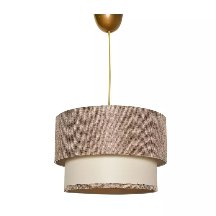 Taklampa Opviq SP288 Beige Plast Tyg 30 x 65 cm - Tak- och vägglampor - 8683342848381 - 1