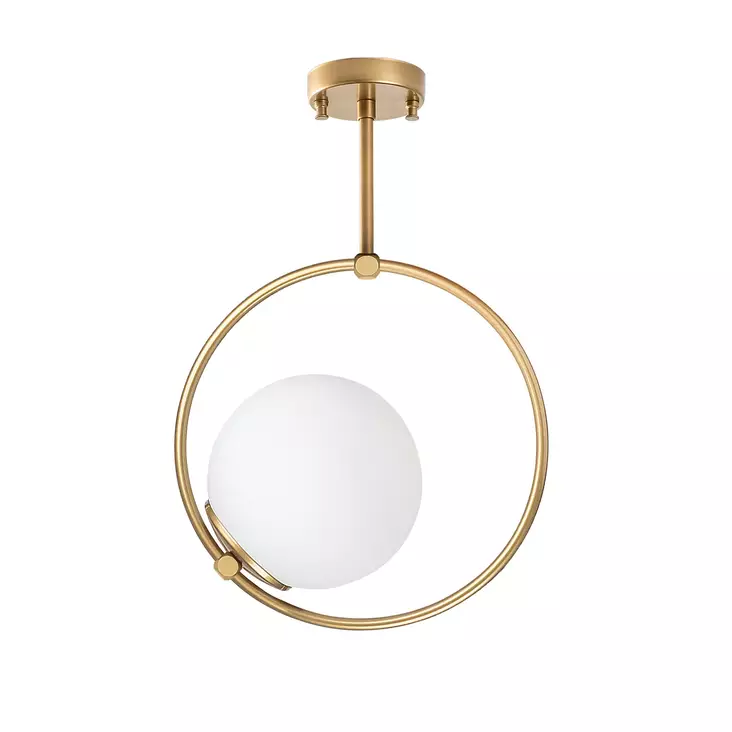 Taklampa Opviq Dolunay Guld Metall 26 x 15 x 39 cm - Tak- och vägglampor - 8684283454501 - 1