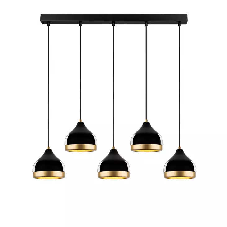 Taklampa Opviq Yildo Svart Metall 90 x 17 x 111 cm - Tak- och vägglampor - 8684283454921 - 1