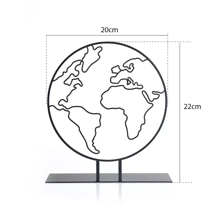 Prydnadsföremål, svart, 22 x 20 cm, tålig, elegant - Dekorationer, prydnadsföremål - 8683742881551 - 1