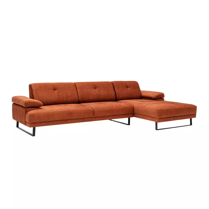 Hörnsoffa Atelier del Sofa Mustang Orange Polyester 274x174x83 cm - Soffor - 8683342846851 - 1