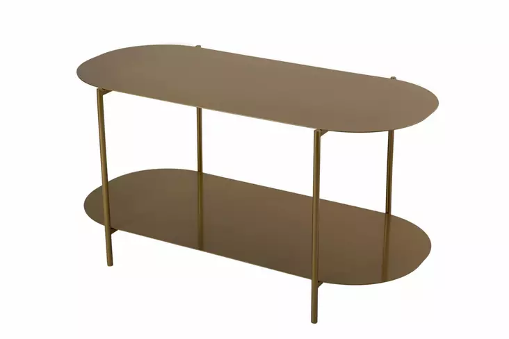 Soffbord Hanah Home Shb014A Guld Metall 100x45x51 cm - Soffbord - 8684283715121 - 1