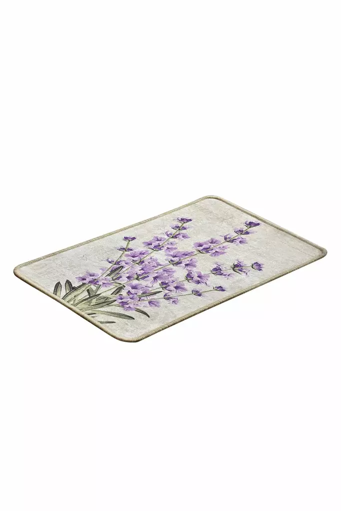 Badrumsmatta, flerfärgad, 40 x 60 cm, antiallergisk, halkfri - Badrumsmattor och våtrumsmattor - 8681875897951 - 1