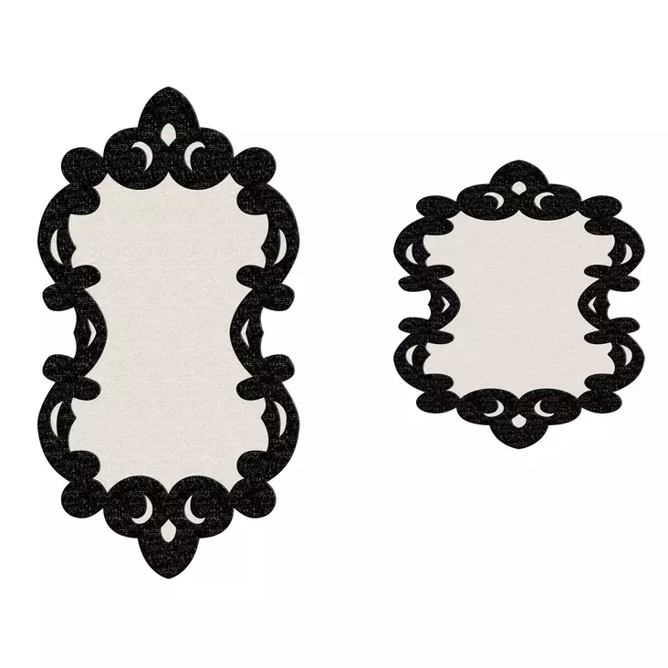 Badrumsmatta Set Mijölnir Svart Vit 100% Polyester Halkfri Antibakteriell Maskintvättbar 50x60 cm & 60x100 cm - Badrumsmattor och våtrumsmattor - 8682870989511 - 1