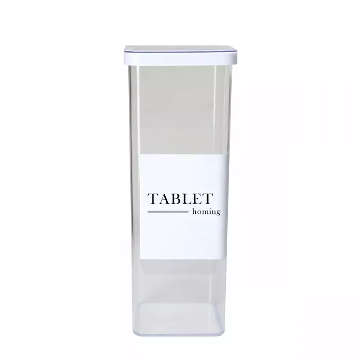 Förvaringsbox Aberto Design HMY6380 Transparent Plast 10x10x26 cm - Förvaringslådor och korgar - 8684282137191 - 1