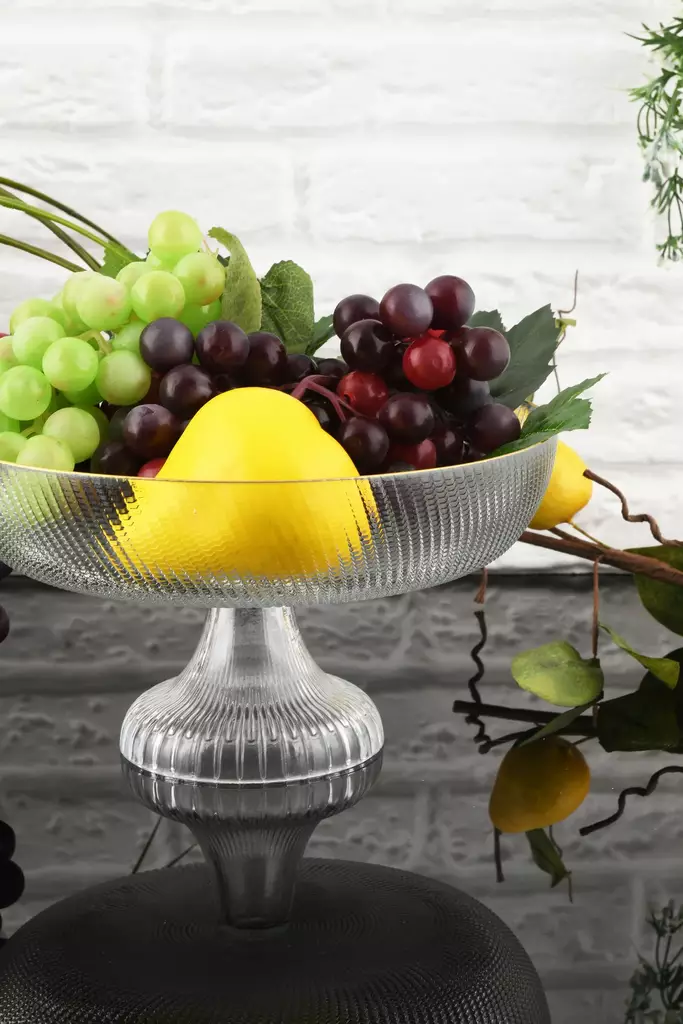 Fruktfat Hermia Transparent Glas 24x24 cm - Tallrikar - 8684283721481 - 1