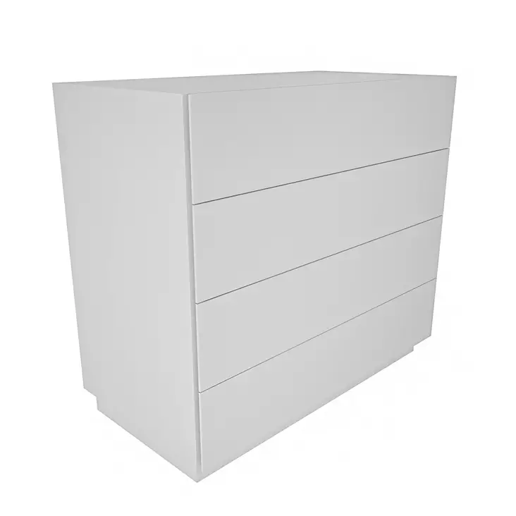 Byrå Hanah Home Lines Vit Spånskiva 90x45x81,6 cm - Byråer och skåp - 8683743119851 - 1