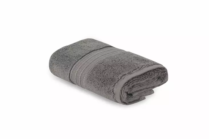 Lyxig bomullshandduk 30x50 cm, Mörkgrå, mörkgrå, 30 x 50 cm, mjuk, slitstark - Handdukar - 8681875945331 - 1