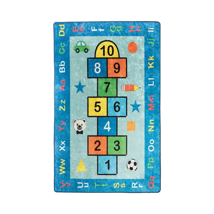 Matta (100 x 160), flerfärgad, 100 x 160 cm, mjuk, antibakteriell - Stora och medelstora mattor - 8681875386141 - 1