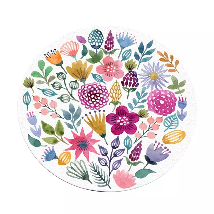 Matta (120 cm), flerfärgad, 120 cm, mjuk, antibakteriell, maskintvättbar - Stora och medelstora mattor - 8683342014151 - 1