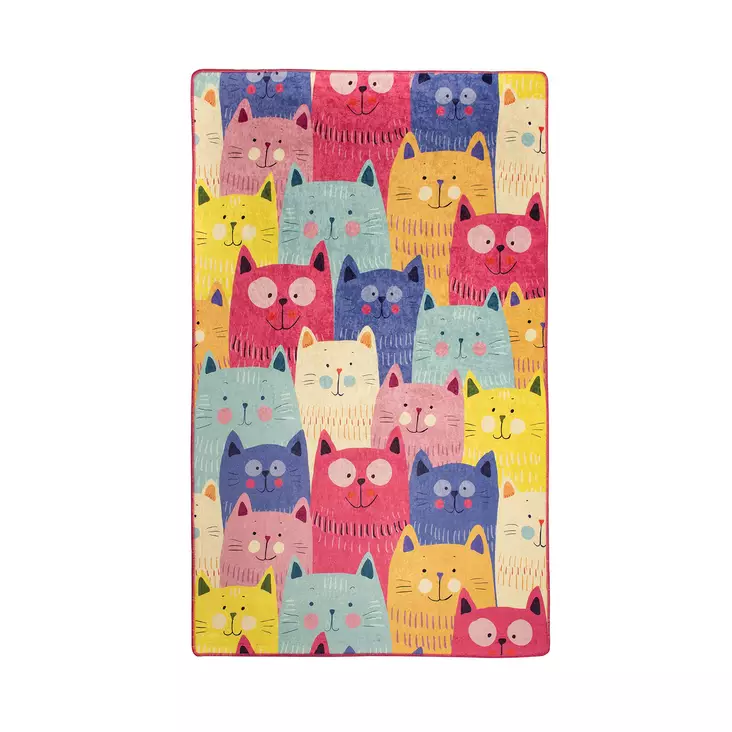 Matta (140 x 190), flerfärgad, 140 x 190 cm, mjuk, antibakteriell - Stora och medelstora mattor - 8681875387261 - 1