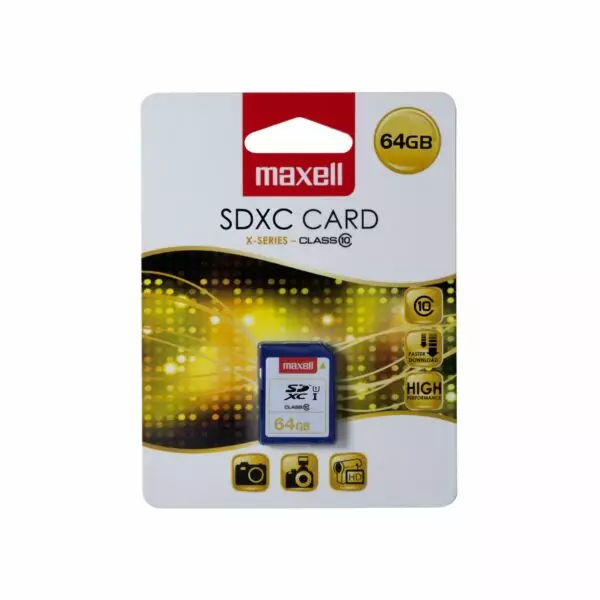 MAXELL SD XC 64GB - Minneskort och kortläsare - 4902580732721 - 1