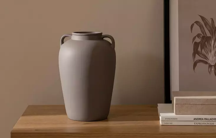 Vas Aberto Design CY0135 Mink Keramik 18x18x27 cm - Hängande blomkrukor och vaser - 8684282979241 - 1