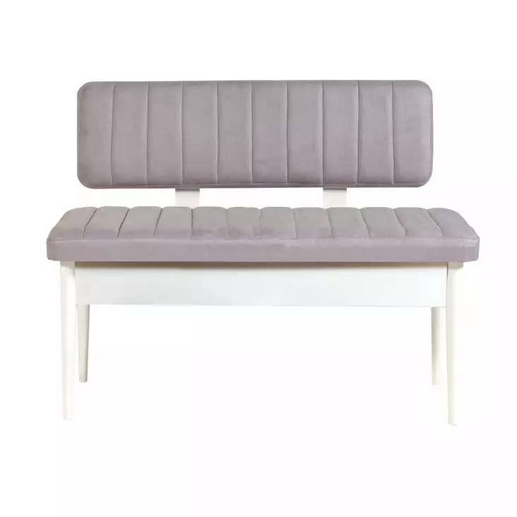 Bänk Hanah Home Soho Vit Spånskiva 110x85x40 cm - Soffor - 8681875791501 - 1