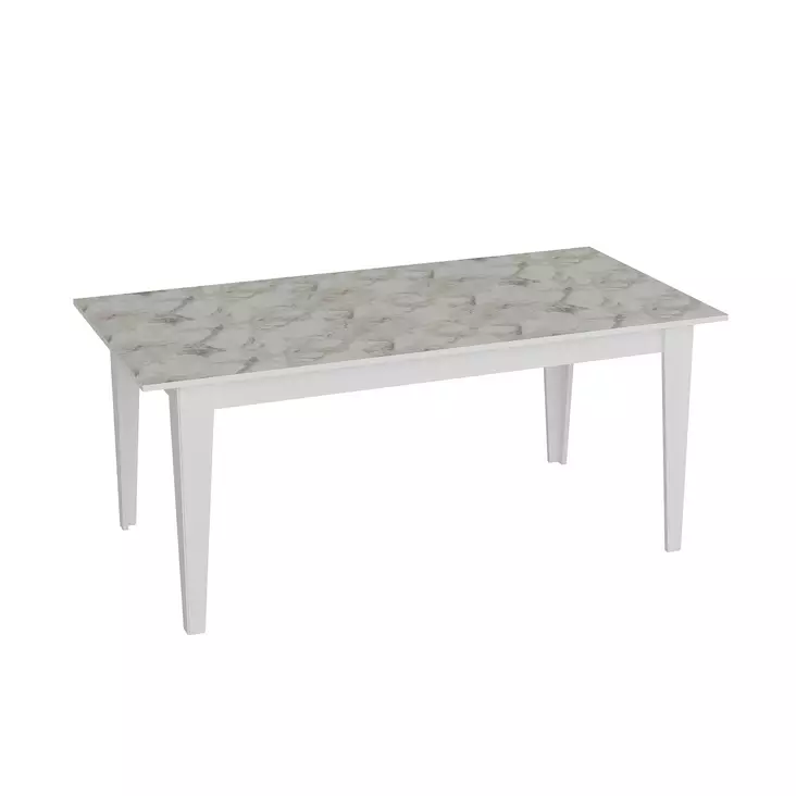 Matbord Hanah Home Polka Vit Spånskiva 180x76,8x90 cm - Matbord - 8681875670721 - 1
