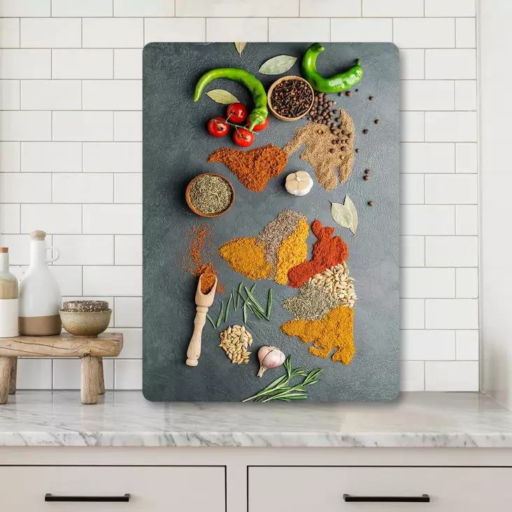 Skärbräda Hermia Flerfärgad Glas 20x30 cm - Köksredskap - 8684283727391 - 1