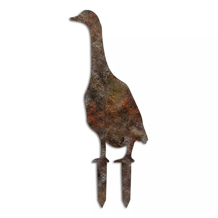 Metalldekoration Aberto Design Goose Flerfärgad Metall 65x26 cm - Trädgårdsdekorationer - 8684282825371 - 1